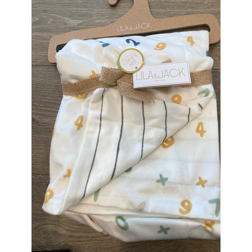 Reserved for Kyannanegron NWT Lila & Jack baby blanket alphabet and stripes
